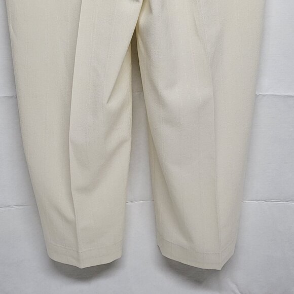 Vintage Virgola Uomo Mens Dress Pants 42 ( Fit 41 X 29 ) Pleated Front Textured - Picture 9 of 15